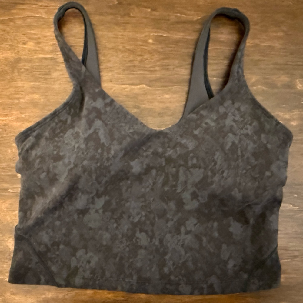 lululemon athletica align Dark Camouflage Sports Bra top